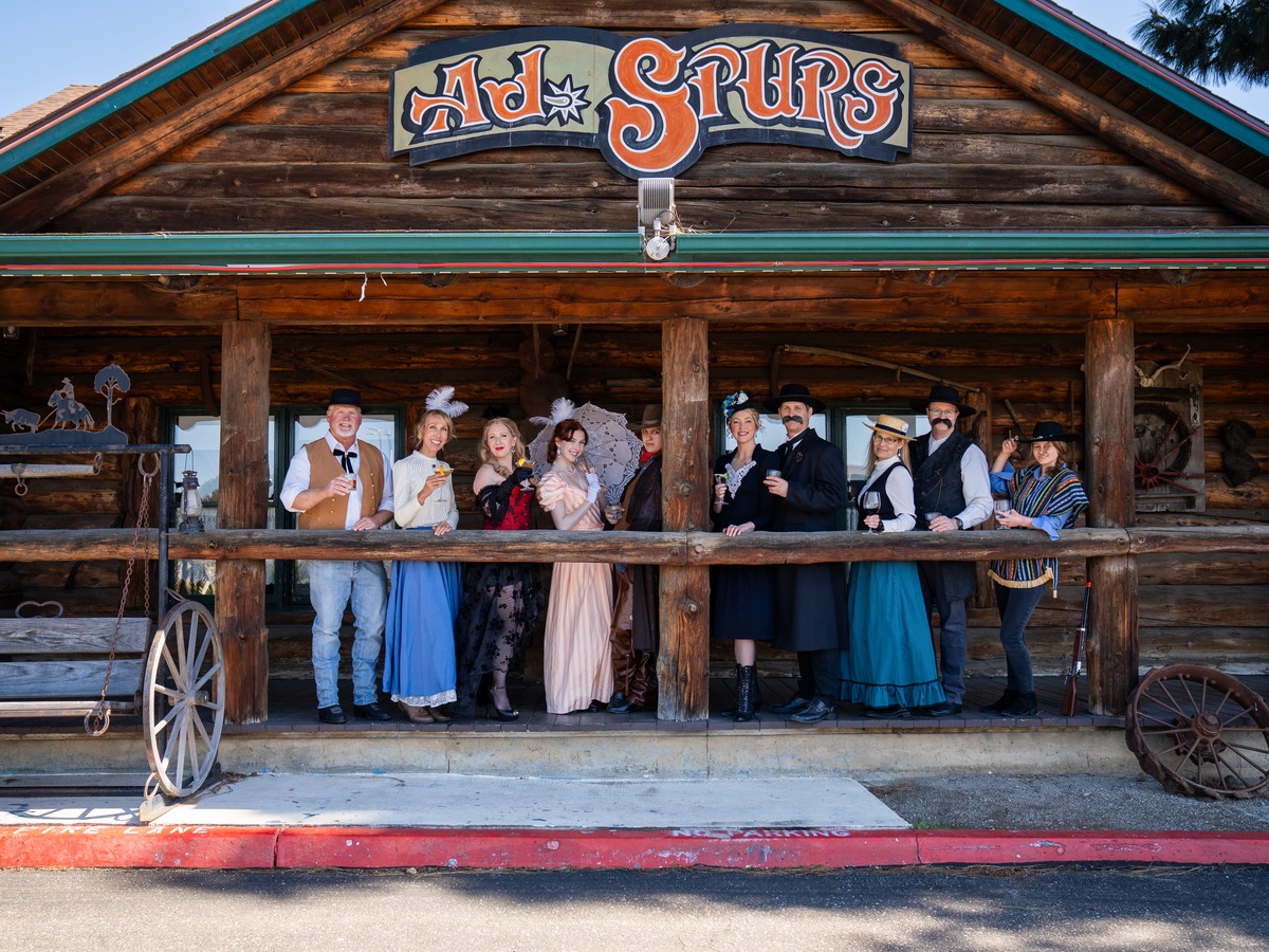 Guests in costume during a Murder Mystery themed event